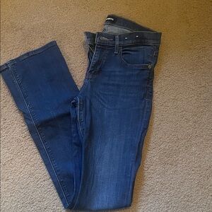 Express barely boot dark jeans